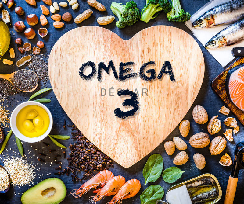 cách giảm bã nhờn trên mặt bằng Omega3
